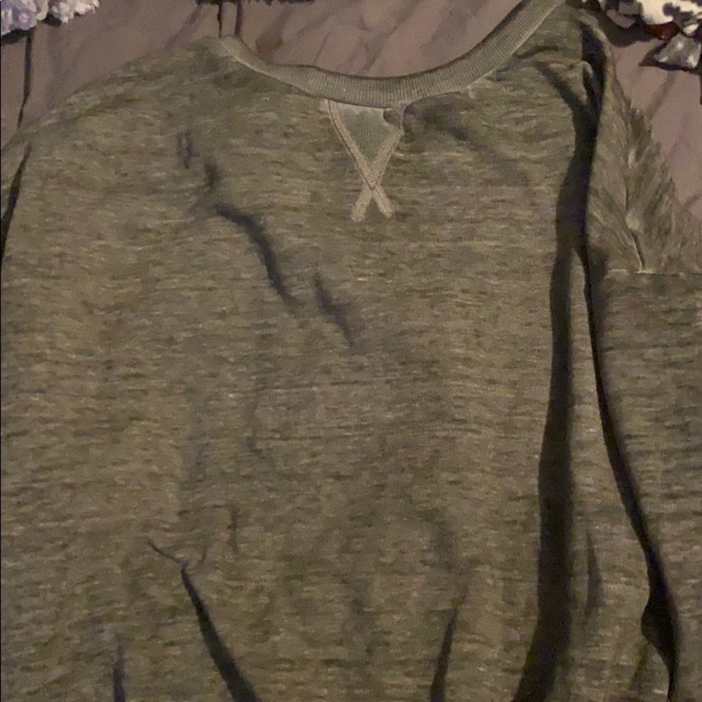 Grey sleeping long sleeve shirt